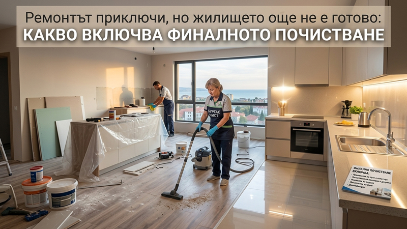 Ремонтът приключи, но жилището още не е готово: какво всъщност включва финалното почистване Ремонтът приключи, но жилището още не е готово: какво всъщност включва финалното почистване